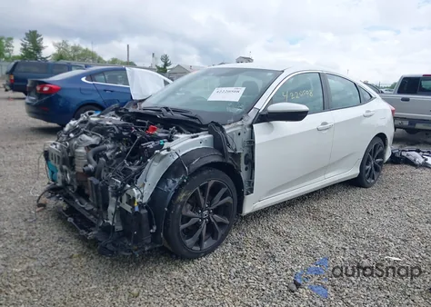 2020 Honda Civic Sport из США, поврежденный, VIN 19XFC2F80LE027799